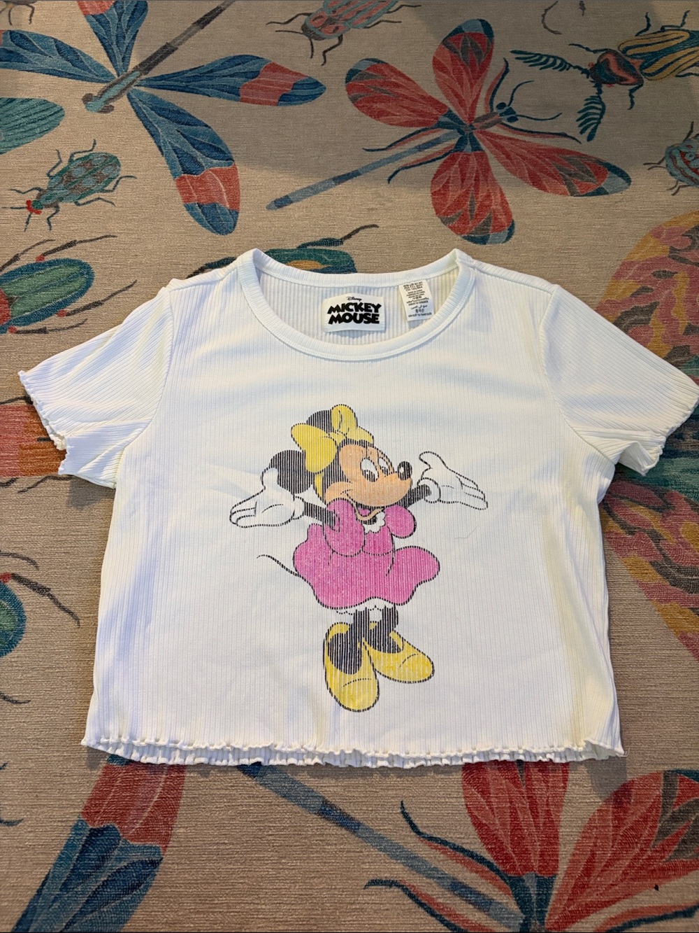 Disney Parks Minnie Mouse Ribbed Crop Top
